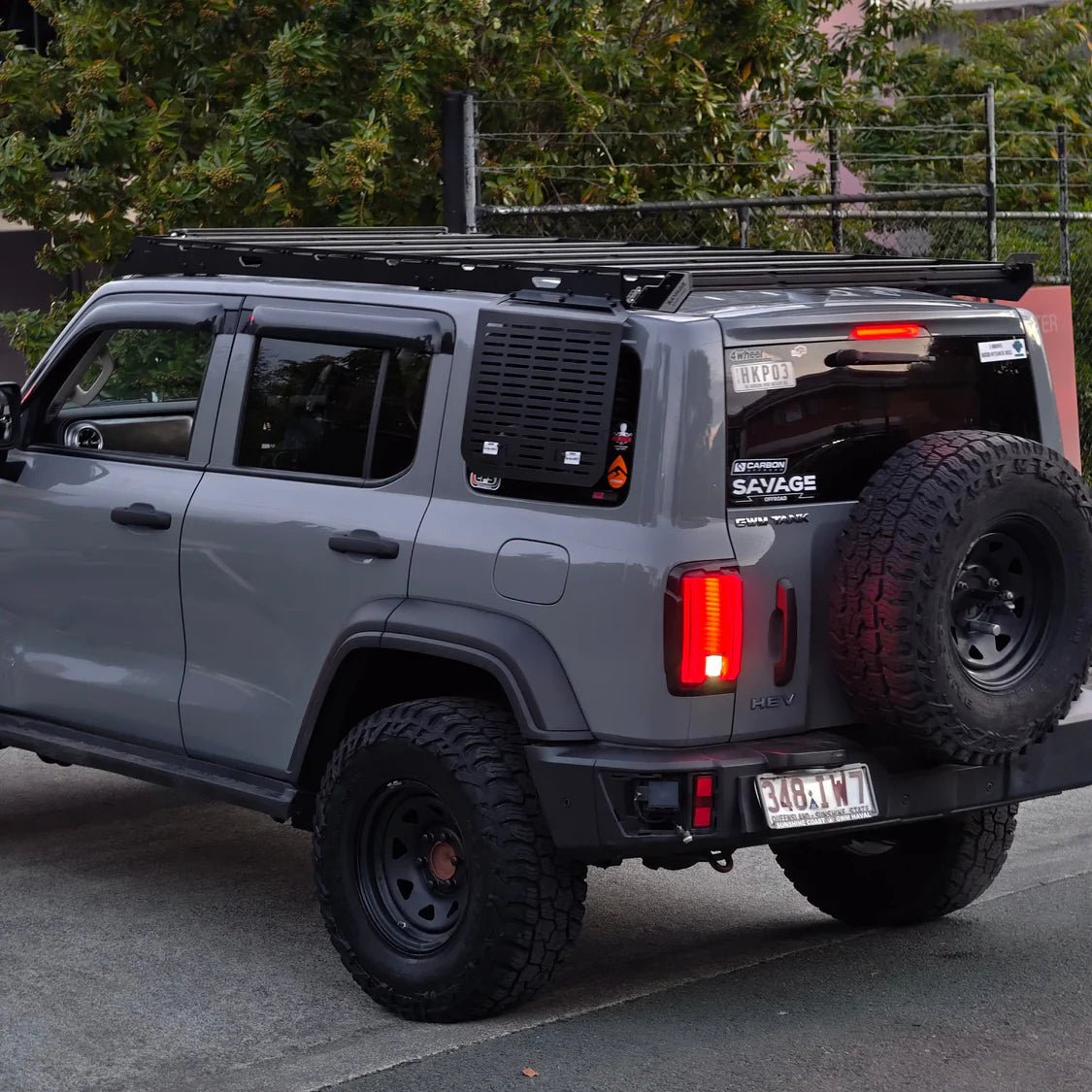 SAVAGE PHANTOM SERIES ROOF PLATFORM PACKAGE INCLUDES ACC PANEL & LADDER - GWM TANK 300 ALL MODELS - Savage Tech Australia