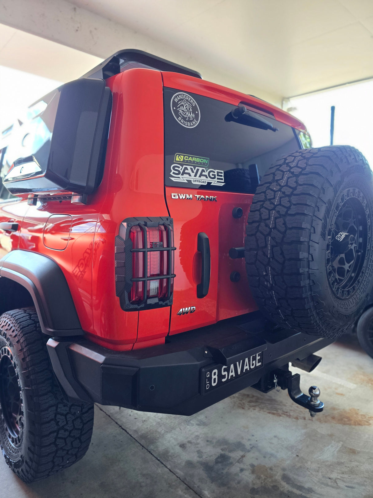 TANK 300 ARMOUR REAR BAR WITH TYRE CARRIER