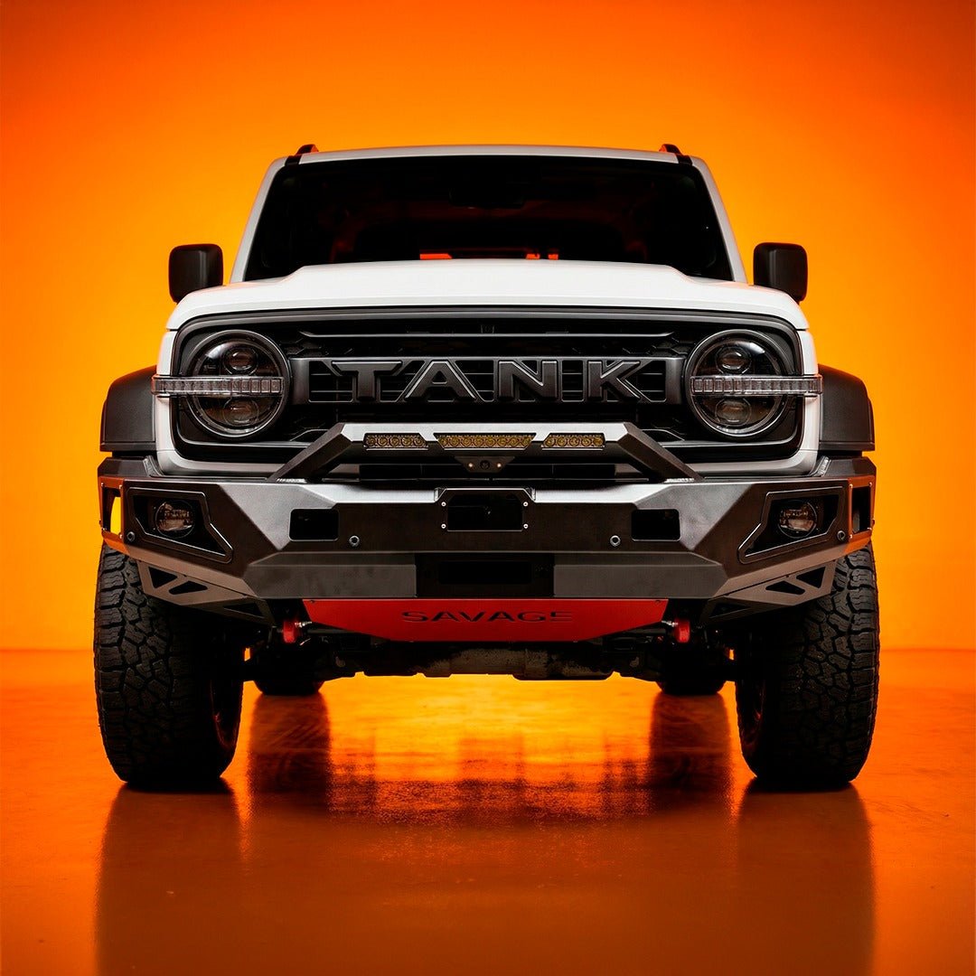 TANK 300 ARMOUR (HOOPLESS) BULL BAR FOR ALL MODELS - Savage Tech Australia