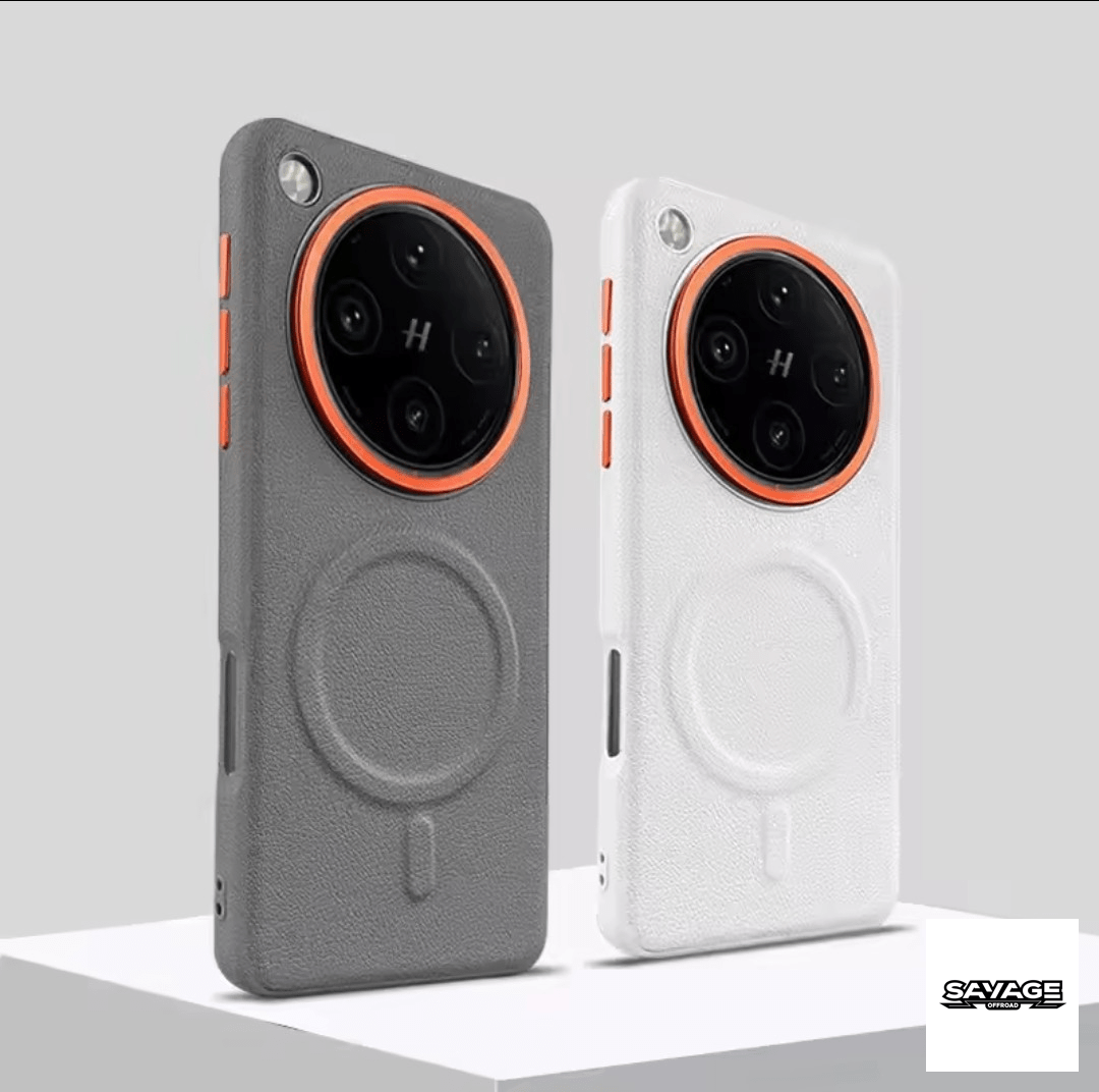 Oppo Find X8 Pro Leather-Trim MagSafe Case – Modern, Classy Design - Savage Tech Australia