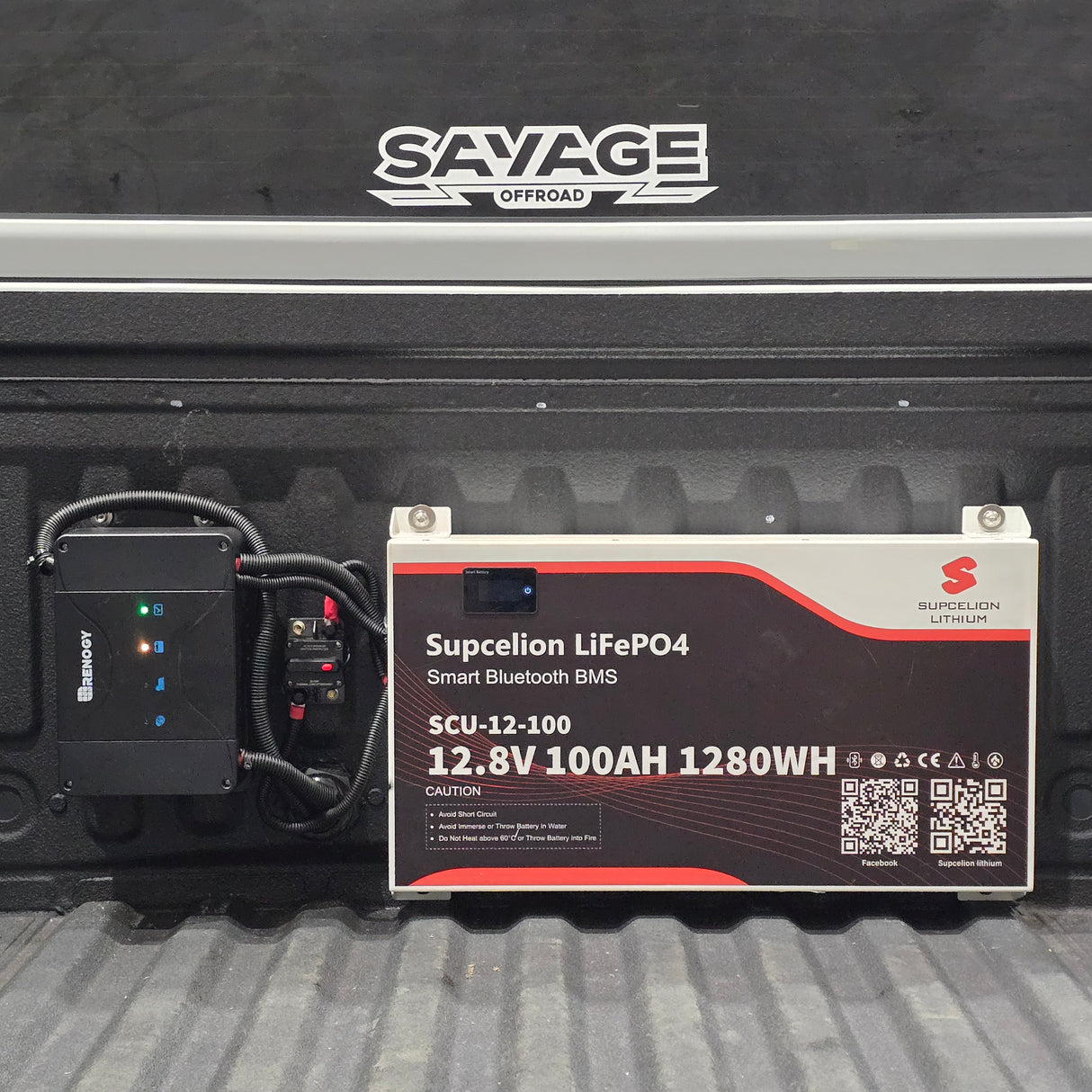 SUPCELION 100AH + 50A DC-DC LITHUIM BATTERY PACKAGE