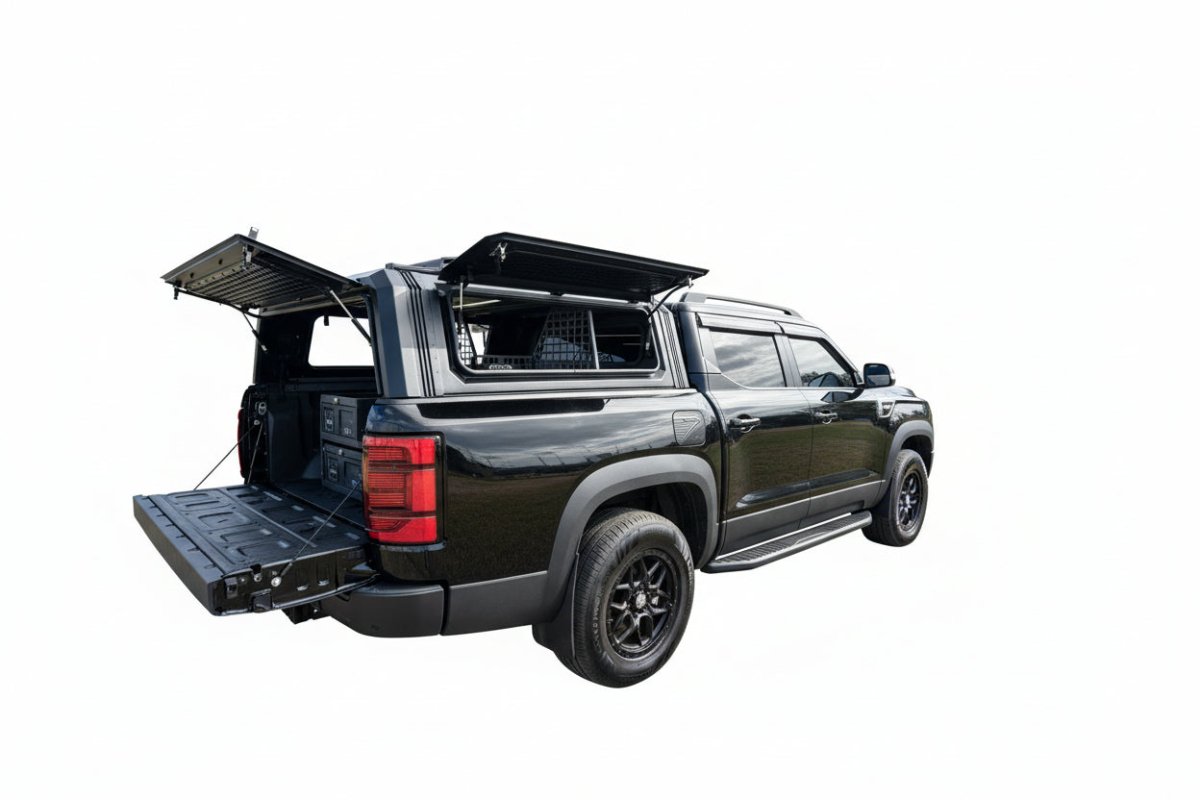 BYD SHARK 6 SAVAGE PREDATOR CANOPY WITH CENTRAL LOCKING & BUILT IN INTERIOR LIGHTING - Savage Tech Australia