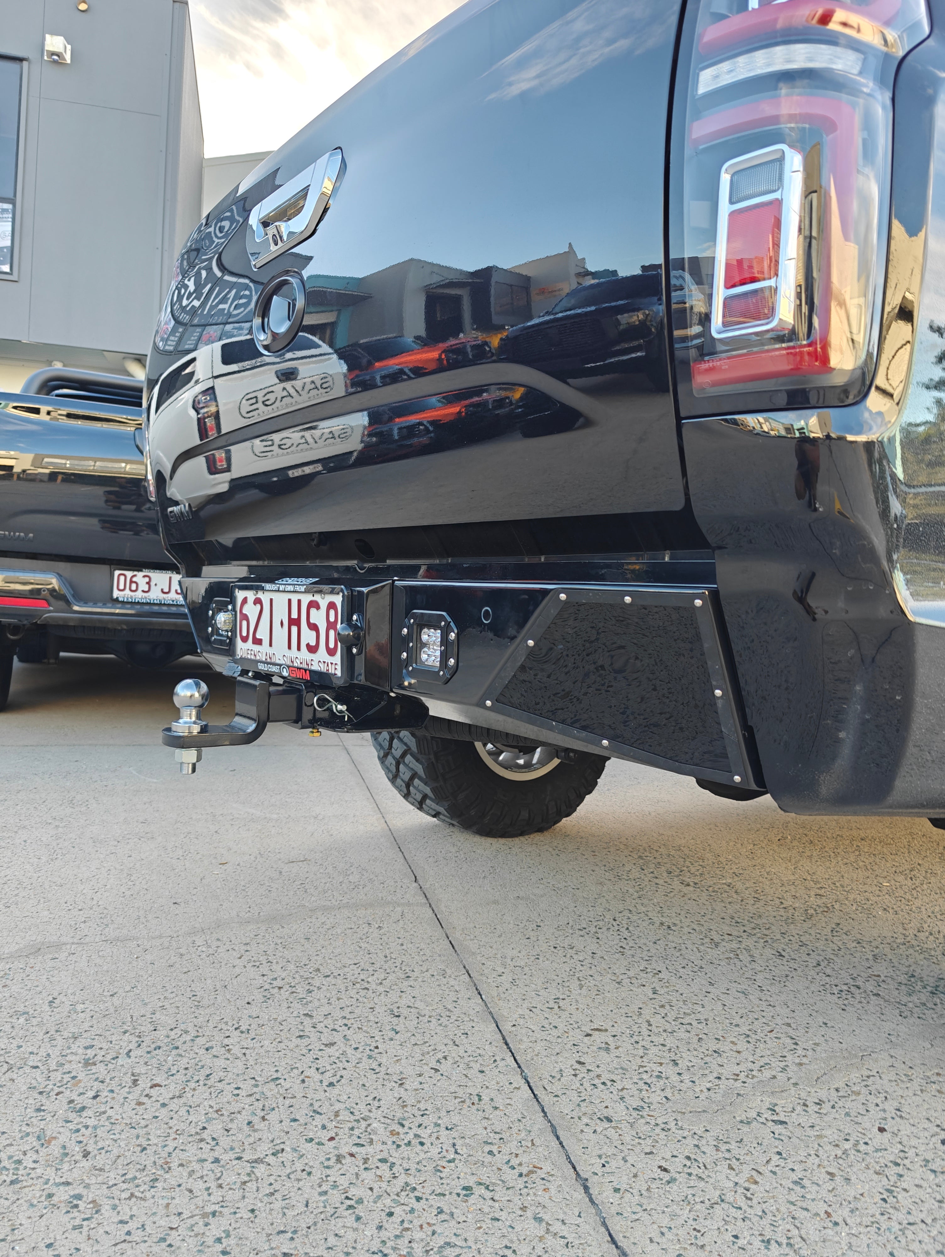 GWM CANNON SAVAGE VERT REAR BAR WITH TOWBAR Savage Tech Australia