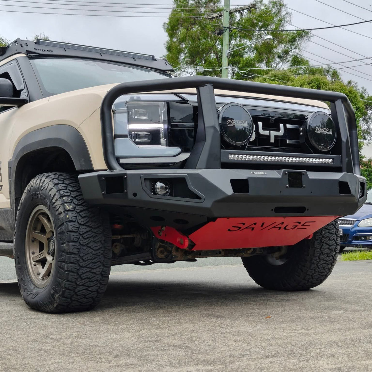 BYD SHARK 6 SAVAGE ATTACK HOOPED BULL BAR