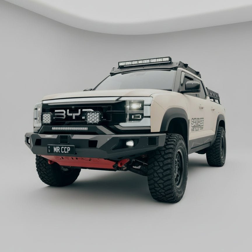 BYD SHARK 6 SAVAGE ATTACK HOOPLESS BULL BAR - Savage Tech Australia