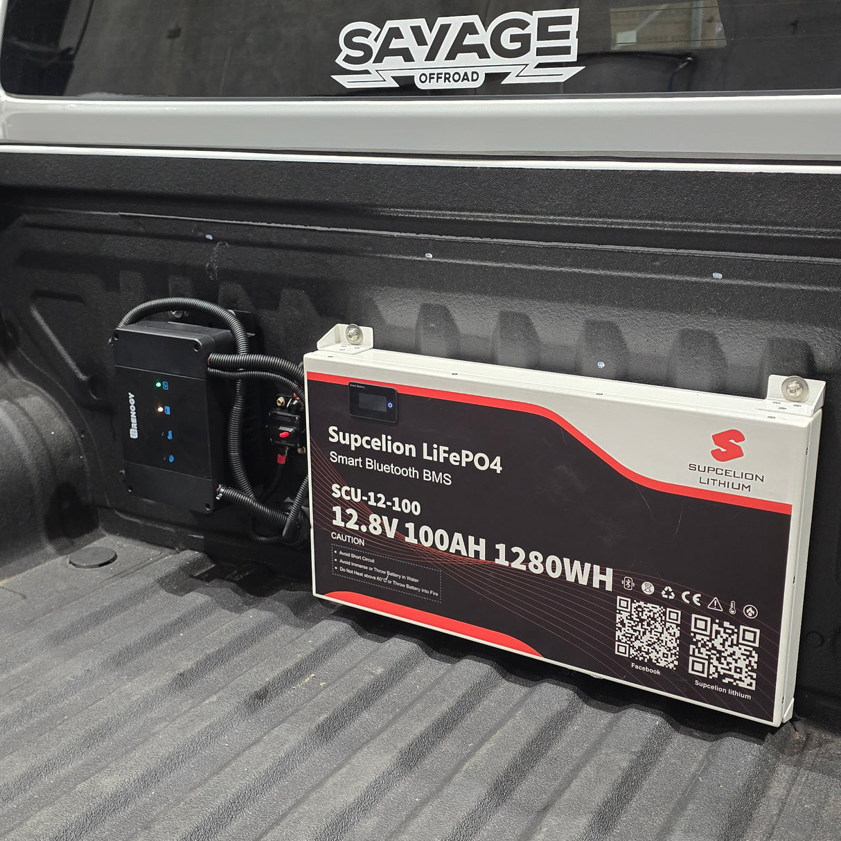 SUPCELION 100AH + 50A DC-DC LITHUIM BATTERY PACKAGE