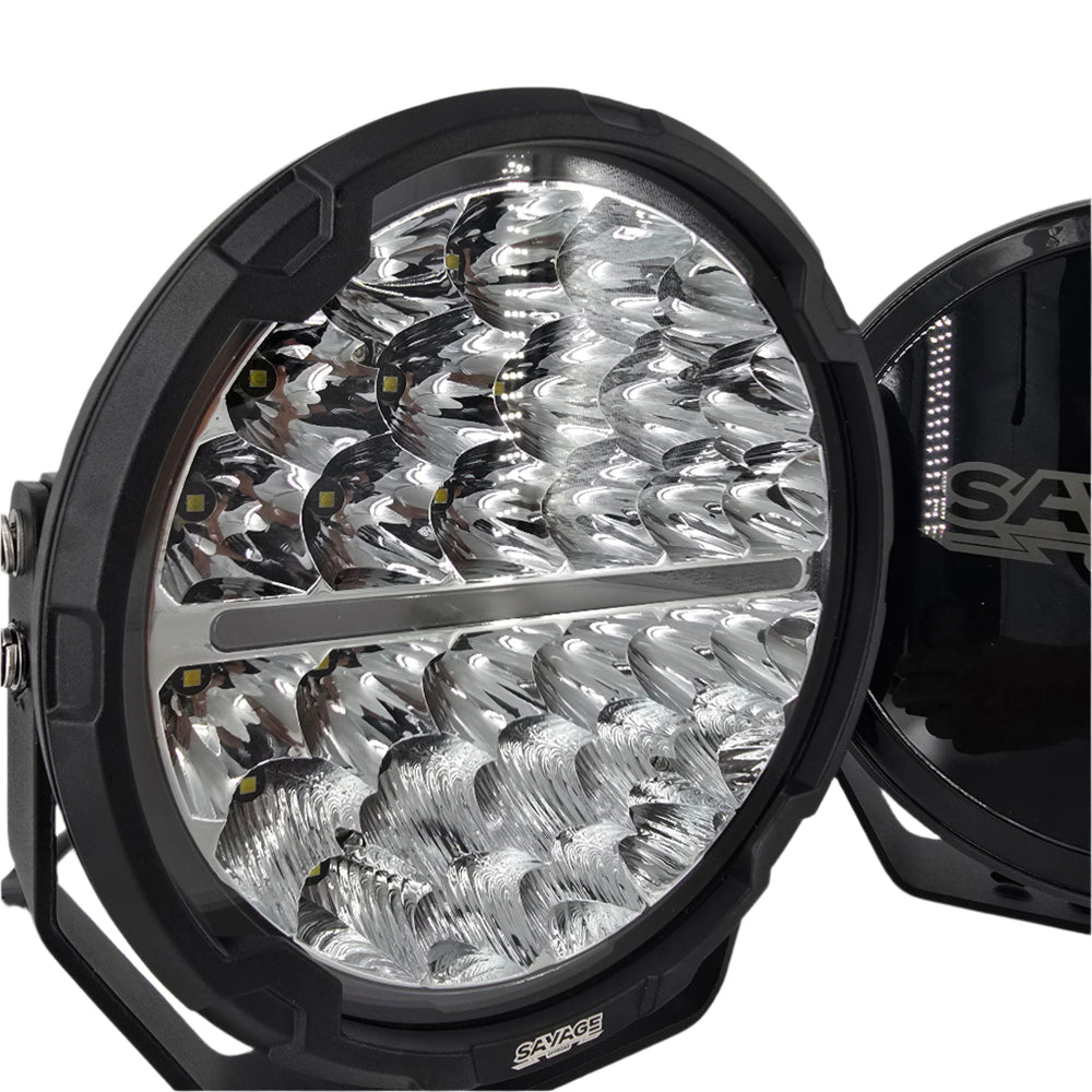 9" LED SAVAGE BLAZE SPOT LIGHTS DRIVING LIGHTS