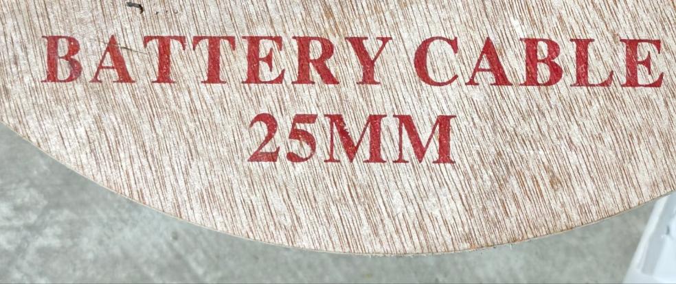 BATTERY CABLE BLACK 25MM PER M