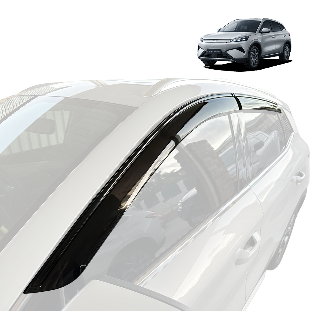 BYD ATTO3 PREMIUM TINTED WEATHERSHIELD (With Black Trim)