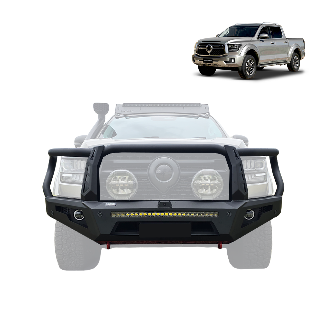 SAVAGE FORGED RAMPAGE HOOPED BULL BAR - GWM ALPHA 2024+ DIESEL, HEV & PHEV