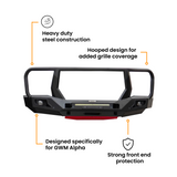 GWM ALPHA RAMPAGE HOOPED BULLBAR