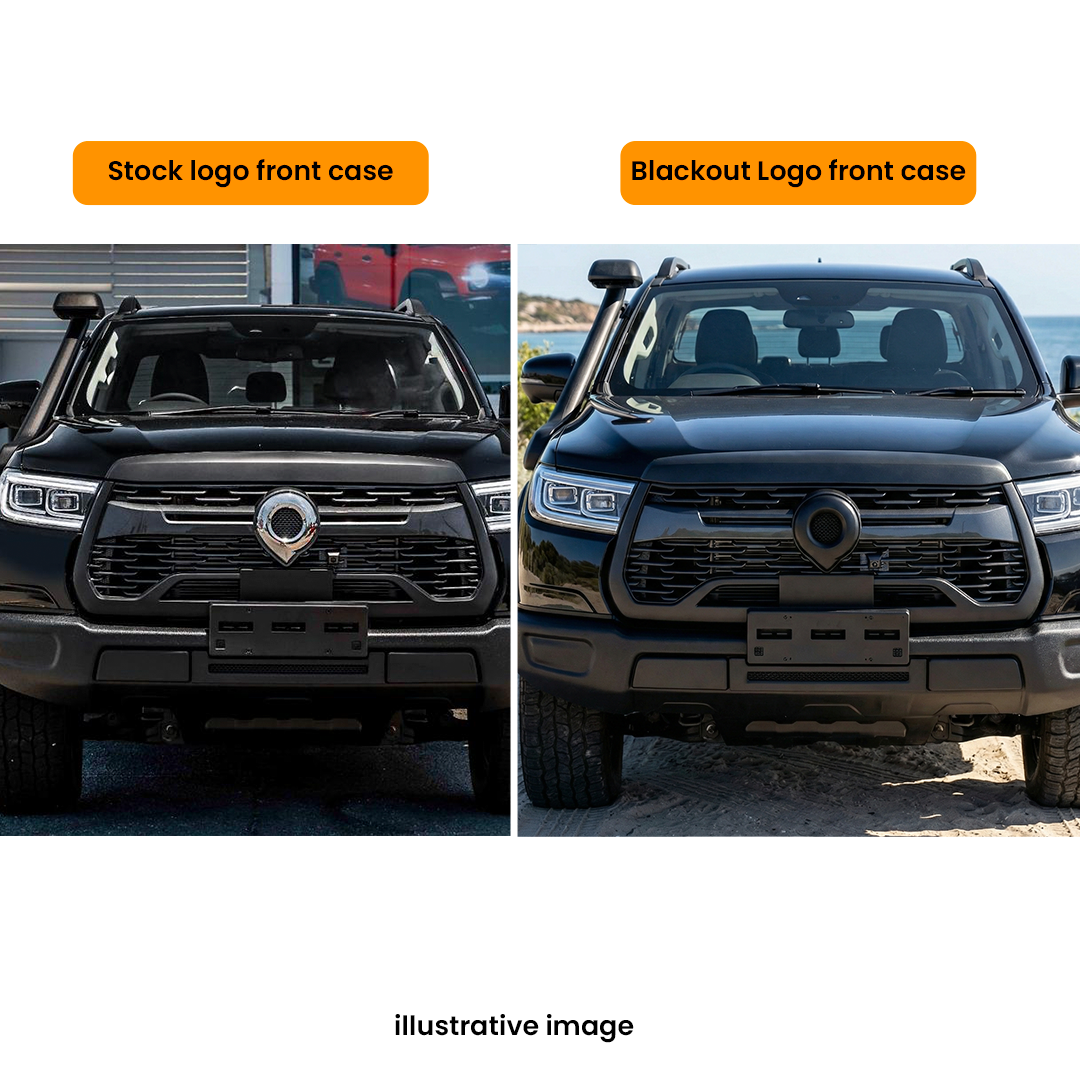 GWM Cannon XSR Front GRILLE Logo Blackout Cover