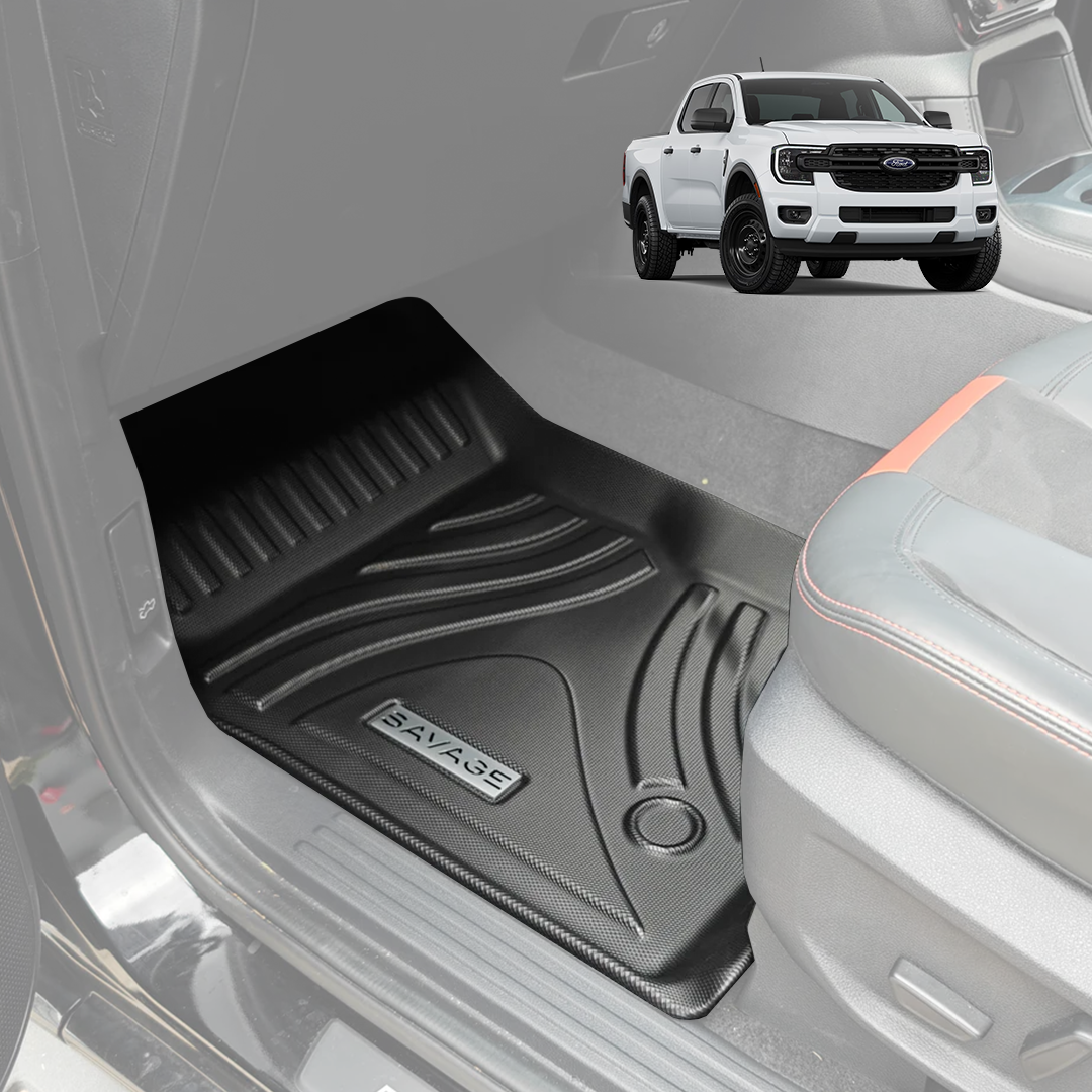2023+ FORD RANGER NEXT GEN DEEP FLOOR MAT SET 3D MOULDED 3 PIECE