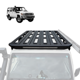 TOYOTA LAND CRUISER LC76 ROOF PLATFORM WITH INTEGRATED LIGHT BAR