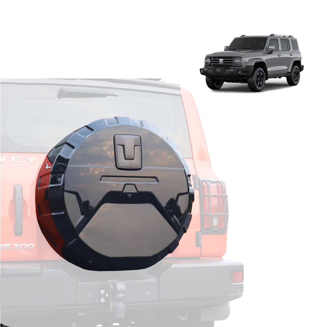 TANK 300 TYRE COVER WITH BLACK LOGO