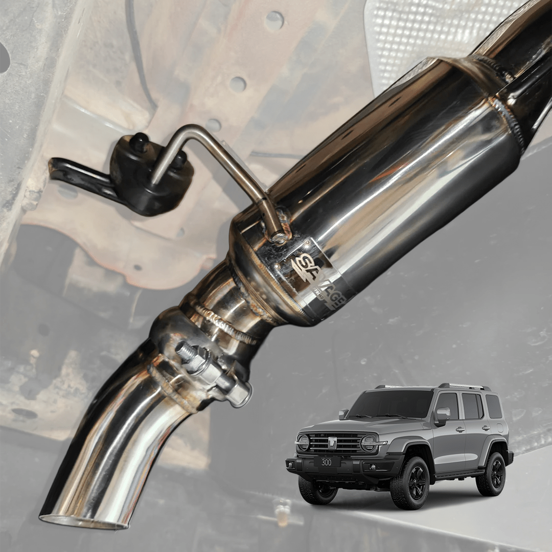 GWM TANK 300 STAINLESS STEEL 3" VALVED CAT BACK EXHAUST - Savage Tech Australia