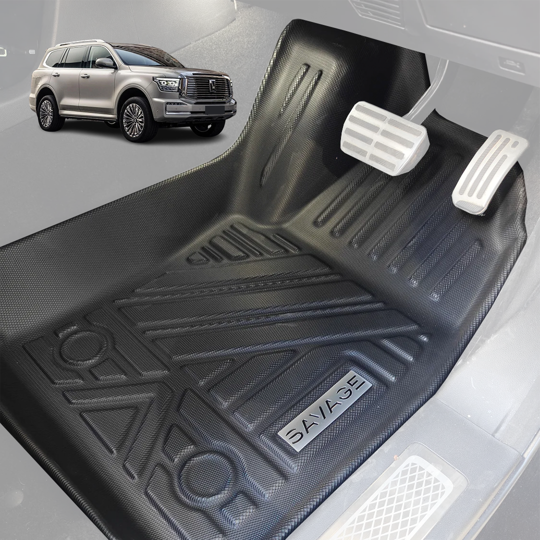 TANK 500 3D MOULDED FLOOR MATS FULL SET (4 rows)