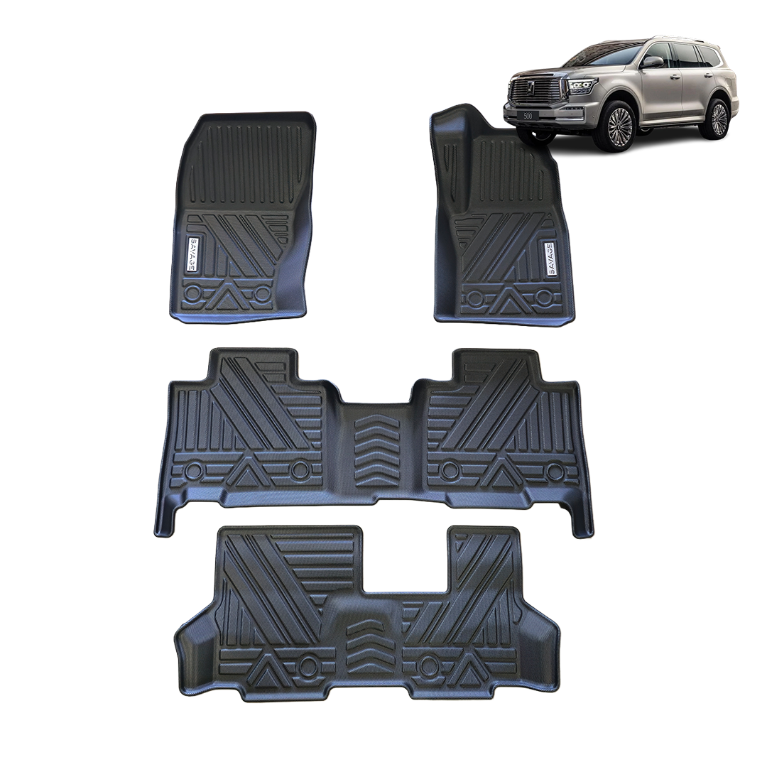TANK 500 3D MOULDED FLOOR MATS FULL SET (4 rows)