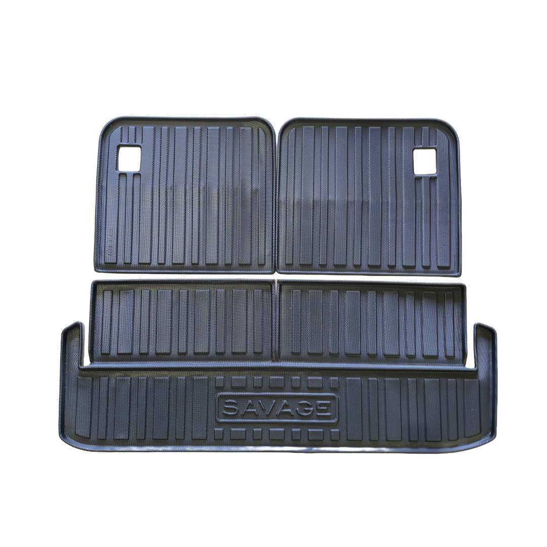 TANK 500 3D MOULDED FLOOR MATS FULL SET (4 rows)