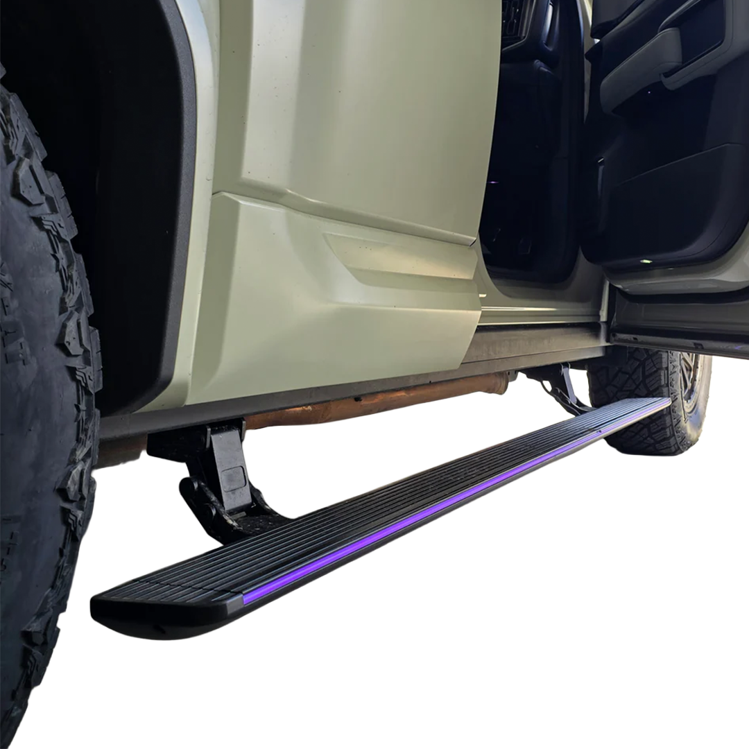 SAVAGE ELECTRIC SMARTSTEPS SIDE STEPS WITH RGB STEP LIGHTING DENZA B5 2026+