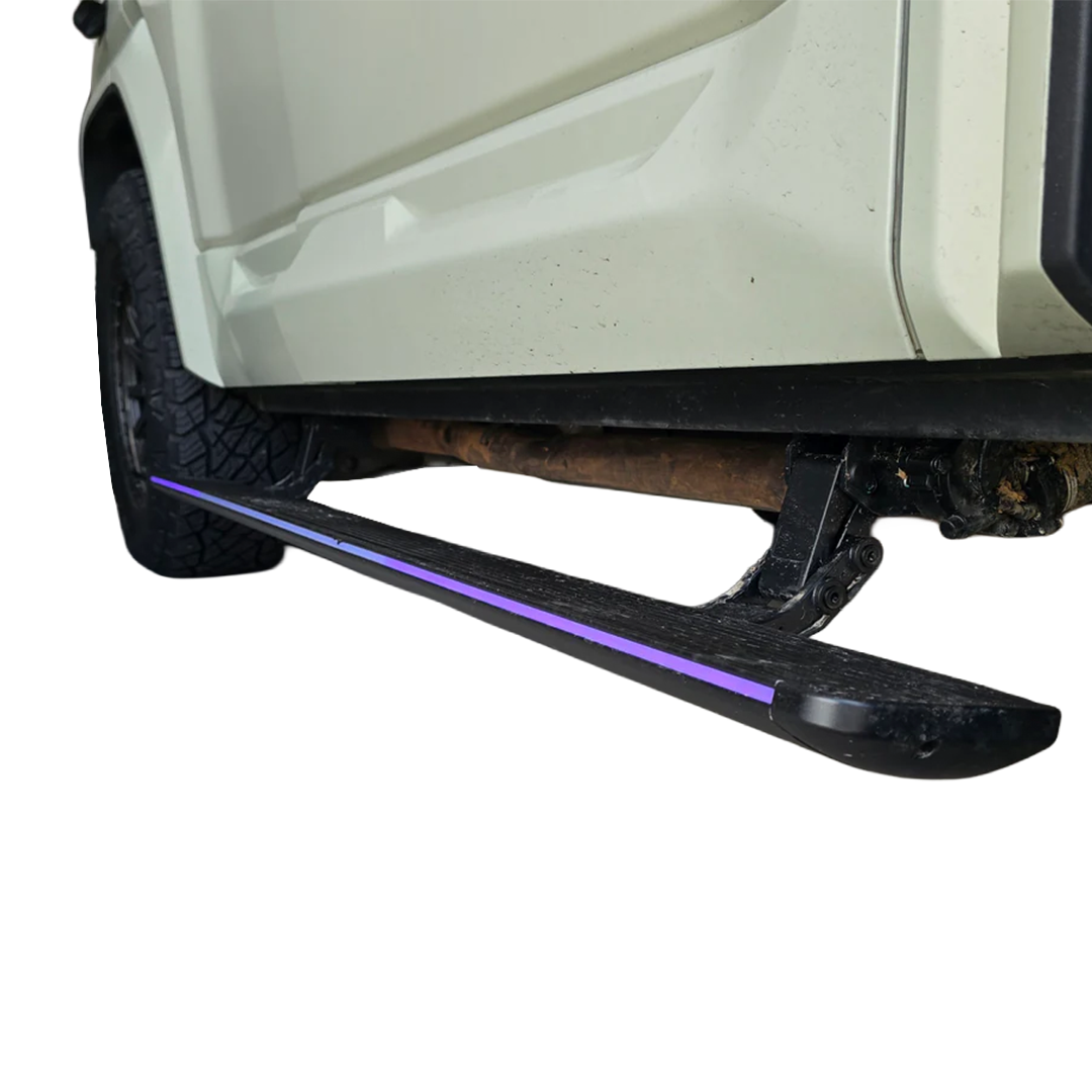 SAVAGE ELECTRIC SMARTSTEPS SIDE STEPS WITH RGB STEP LIGHTING DENZA B5 2026+