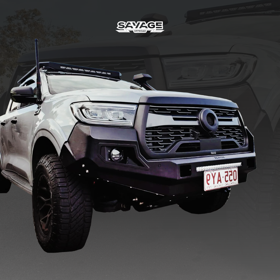 GWM CANNON "THE BEAST" HOOPLESS BULL BAR BY SAVAGE TECH AUSTRALIA