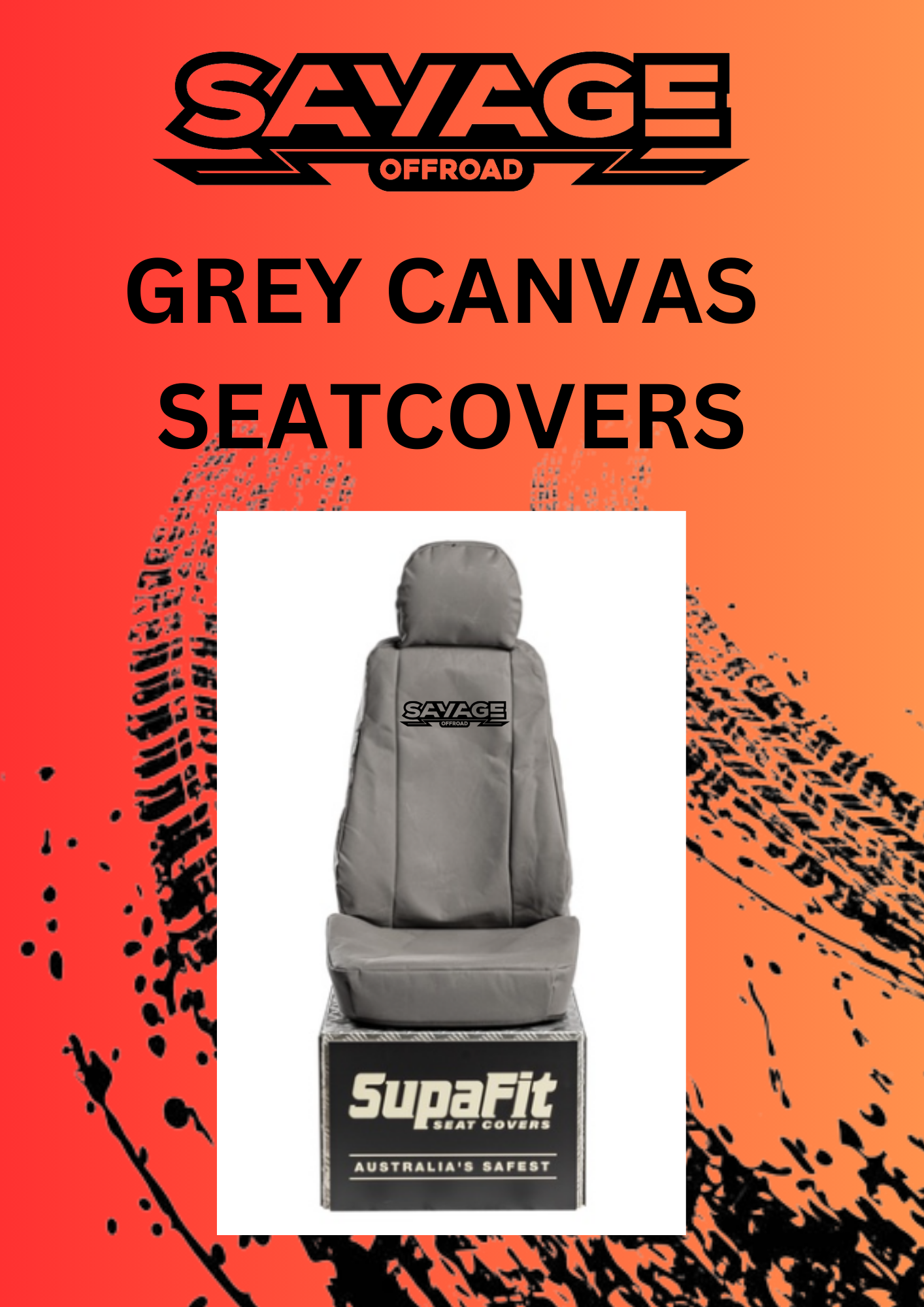 GWM CANNON SAVAGE OFFROAD CANVAS SEATCOVER SET