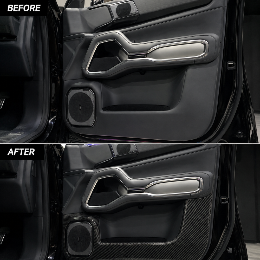 CARBON SERIES DOOR CARD SCUFF PROTECTORS  DENZA B8 2026+