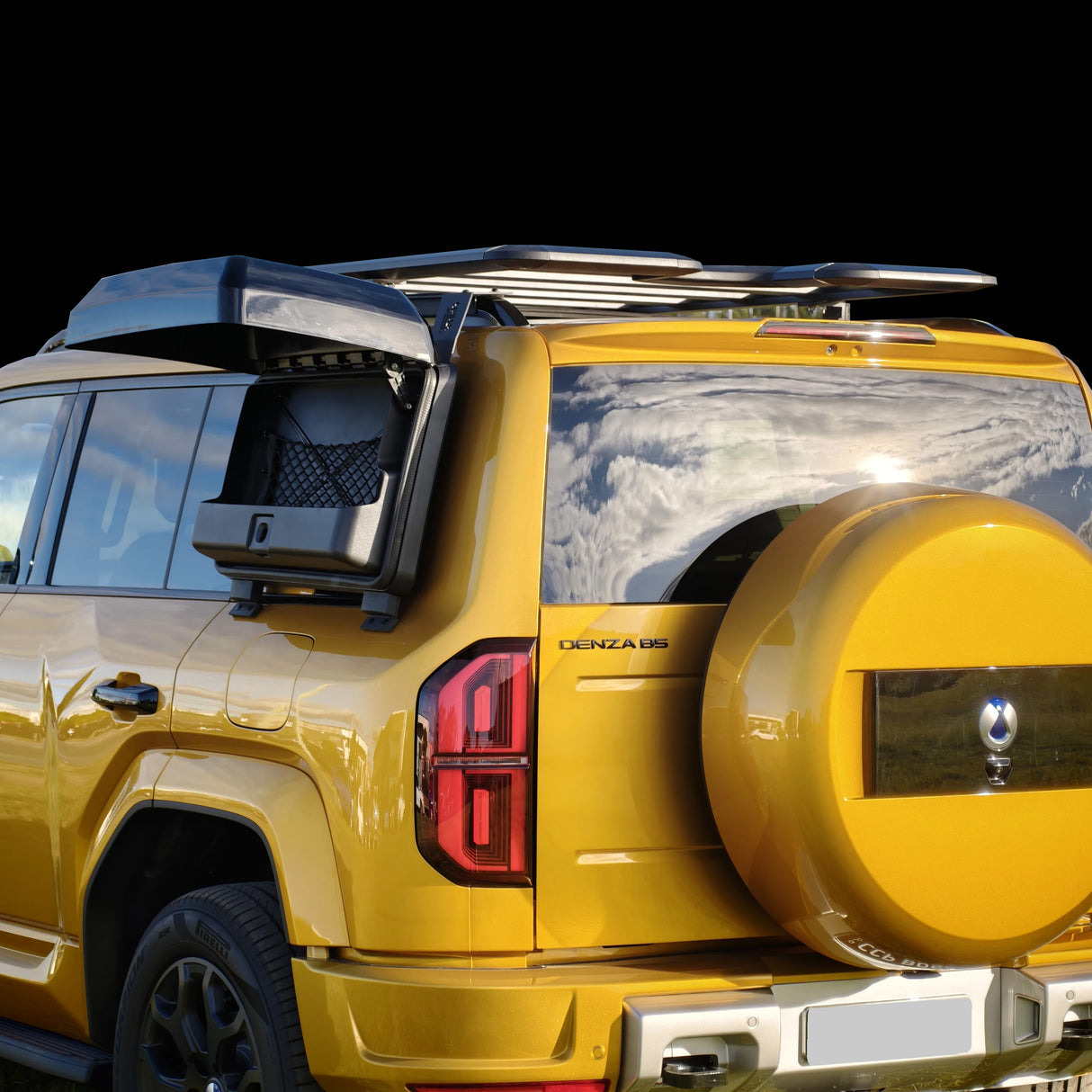 DENZA B5 SAVAGE RAILPRO ROOF PLATFORM with STORAGE BOX
