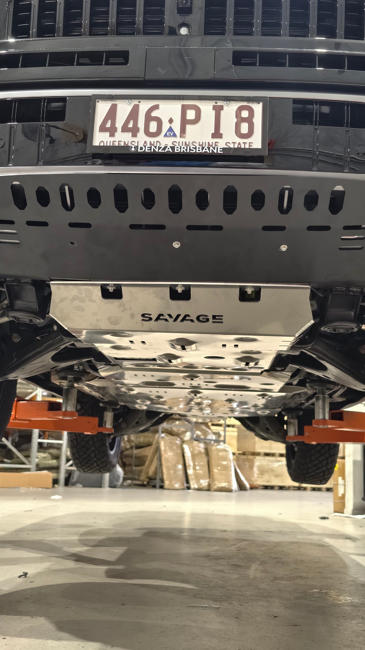 SAVAGE FULL ARMOUR ALUMINIUM UNDER BODY BASH PLATE PROTECTION KIT DENZA B8 2026+