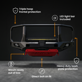 BYD SHARK 6 SAVAGE ATTACK HOOPED BULL BAR