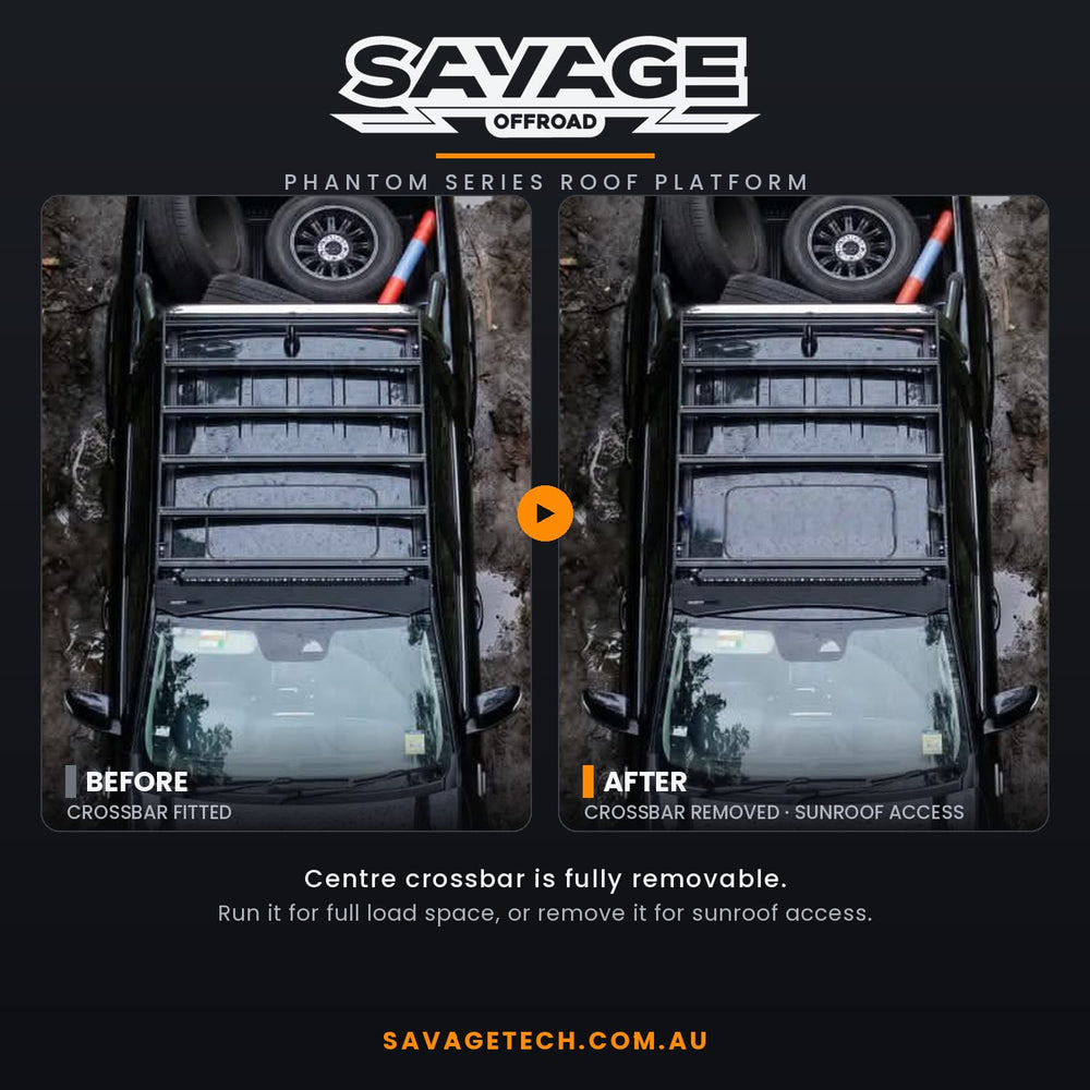 SAVAGE PHANTOM SERIES ROOF PLATFORM - GWM CANNON 2020+ INCLUDING FACE LIFT (Does Not fit Alpha)