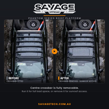SAVAGE PHANTOM SERIES ROOF PLATFORM - GWM CANNON 2020+ INCLUDING FACE LIFT (Does Not fit Alpha)