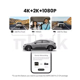 DDPAI Z60 PRO DASHCAM FRONT 4K + 1080P REAR CAMERA