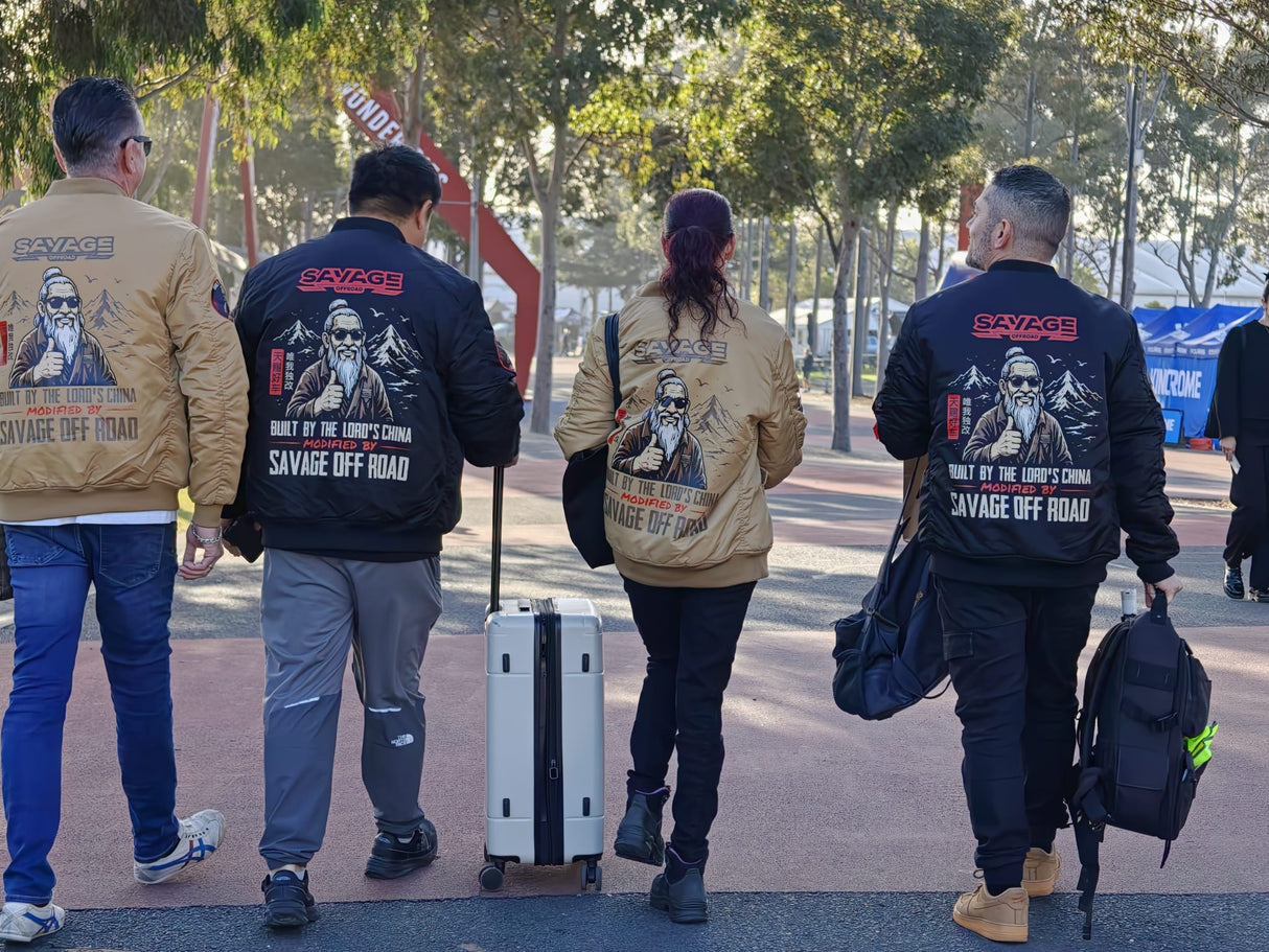 SAVAGE OFFROAD "BUILT BY THE LORD'S CHINA" BOMBER FLIGHT JACKET
