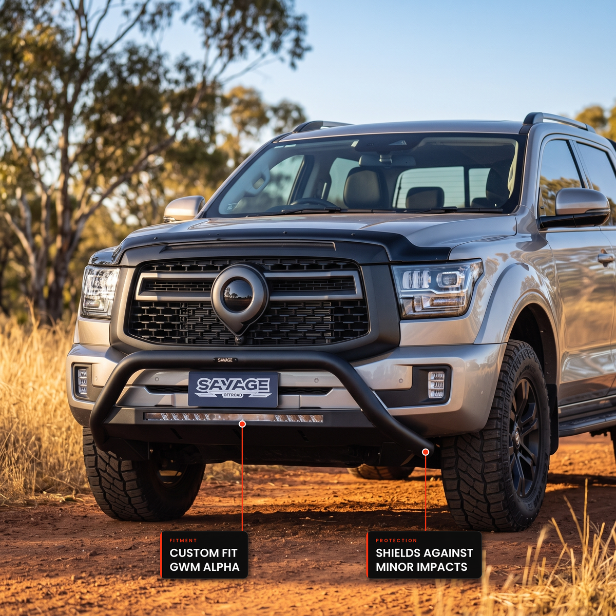 GWM ALPHA NUDGE BAR V2 ALLOY FRONT PROTECTION