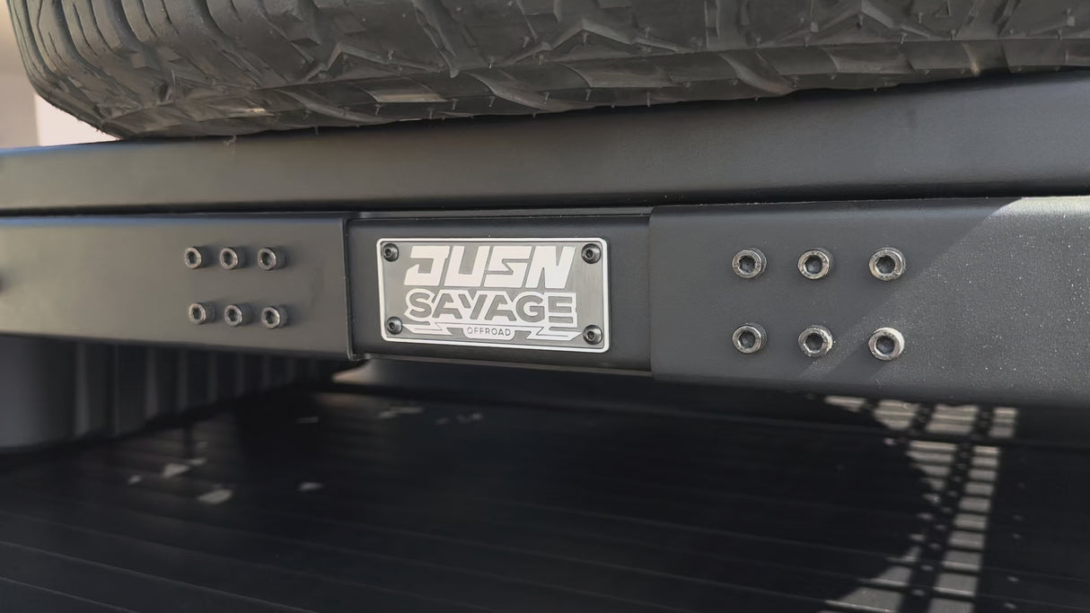 SAVAGE ROGUE TYRE CARRIER RACK WITH STORAGE