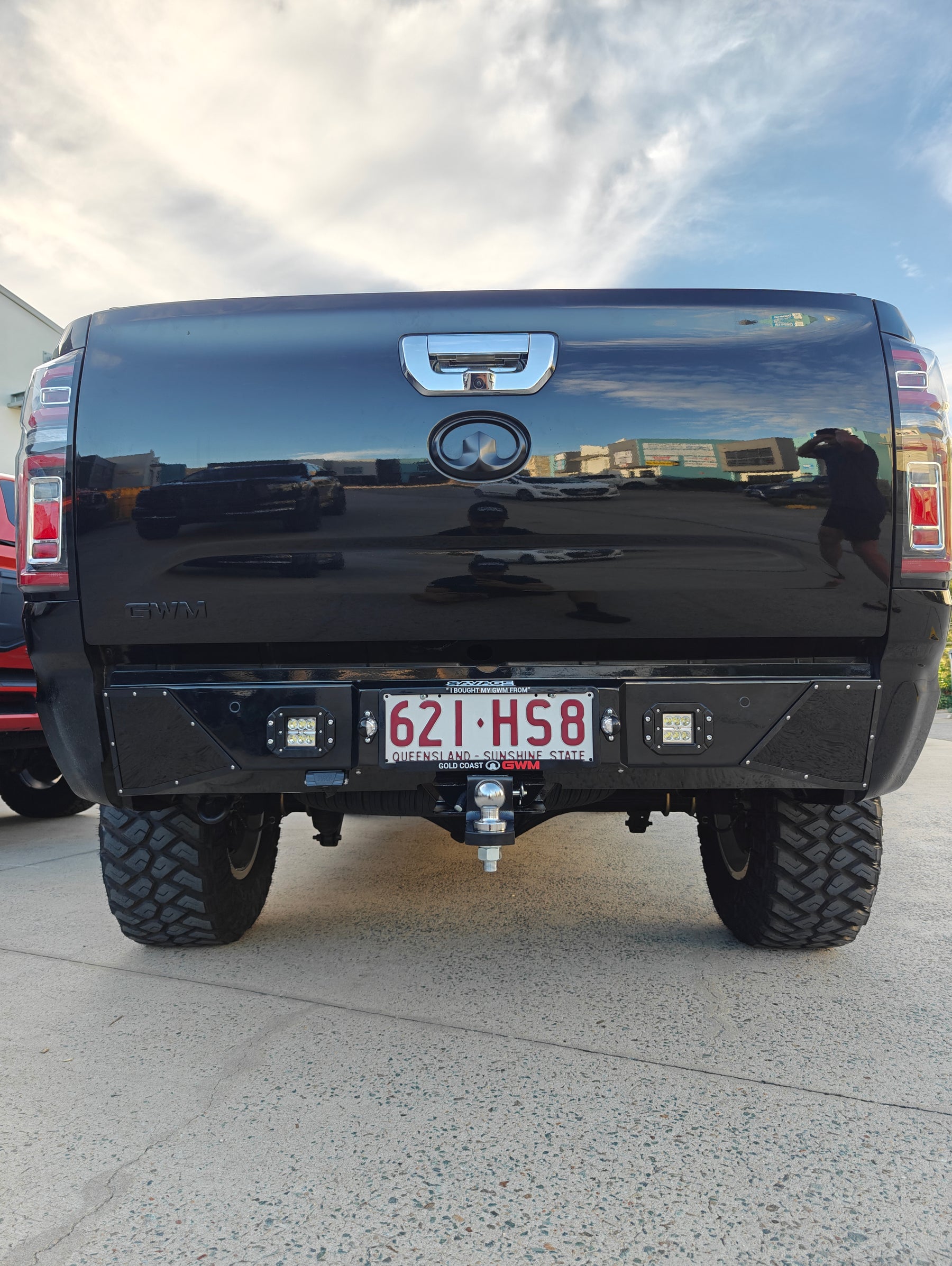 GWM CANNON SAVAGE VERT REAR BAR WITH TOWBAR Savage Tech Australia