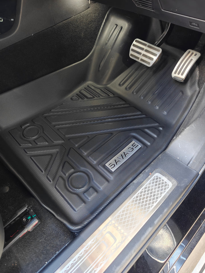 TANK 500 3D MOULDED FLOOR MATS FULL SET (4 rows)