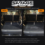 SAVAGE ALL WEATHER 3D MOULDED BOOT MAT DENZA B8 2026+ 7 SEATER = SAVAGE TECH AUSTRALIA