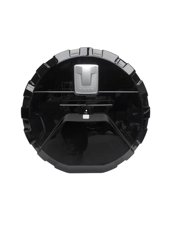 TANK 300 TYRE COVER GLOSS BLACK WITH BLACK LOGO