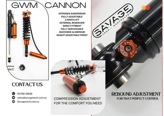 GWM CANNON NITROGEN 2.5" LIFT KIT/SUSPENSION