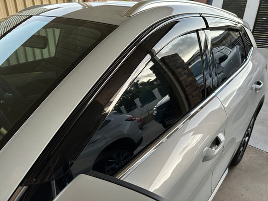 BYD ATTO3 PREMIUM TINTED WEATHERSHIELD (With Black Trim)