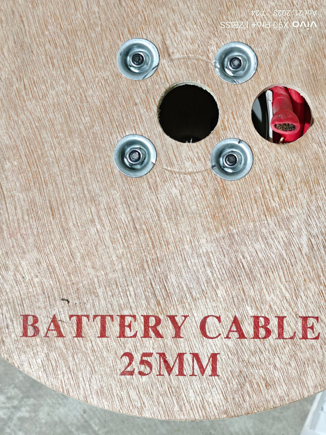 BATTERY CABLE RED 25MM PER M