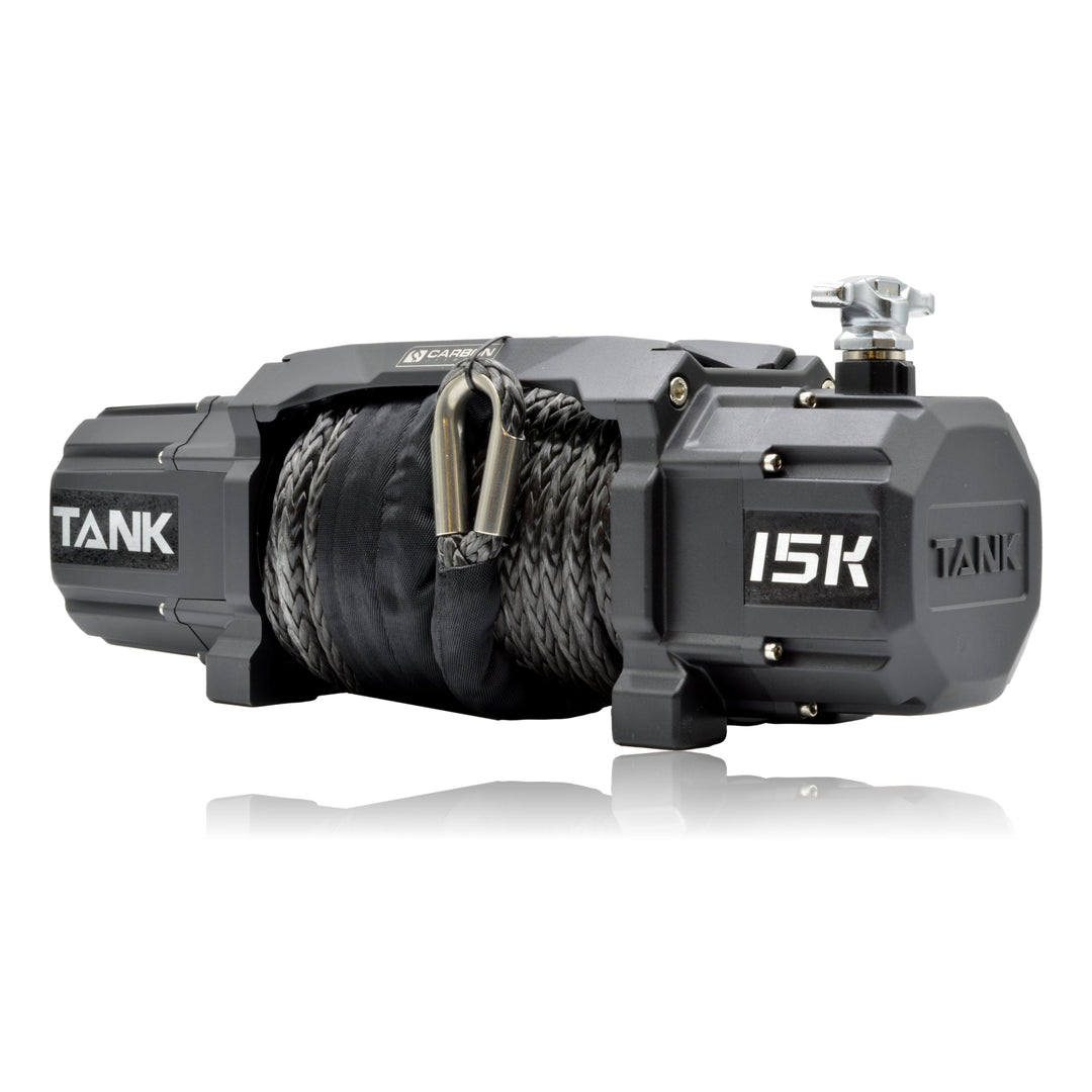 Carbon Tank 15000lb 4x4 Winch Kit IP68 12V and Recovery Combo Deal - CW-TK15-COMBO2 8