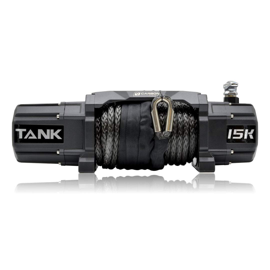 Carbon Tank 15000lb 4x4 Winch Kit IP68 12V and Recovery Combo Deal - CW-TK15-COMBO2 4