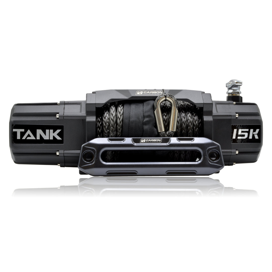 Carbon Tank 12000lb 4x4 Winch Kit IP68 12V and Recovery Combo Deal - CW-TK12-COMBO2 7