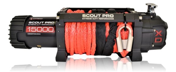 Carbon Scout Pro 15K Winch and Recovery Kit Combo - CW-XD15-COMBO6 20