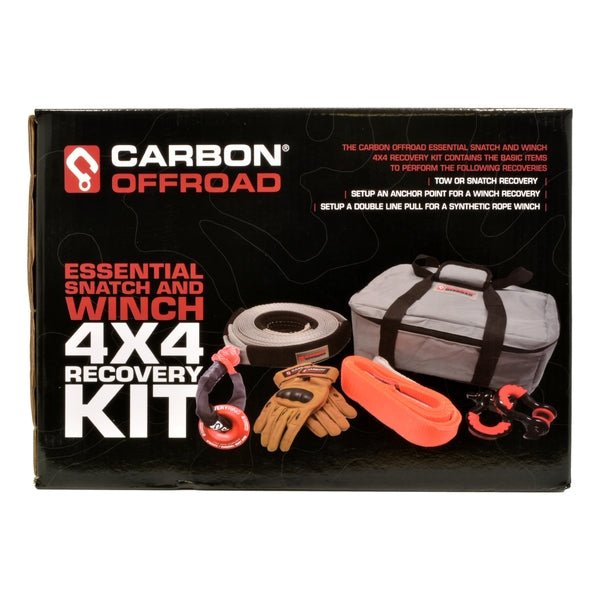 Carbon V.3 12000lb Winch Red Hook and Recovery Combo Deal - CW-12KV3R-COMBO2 7