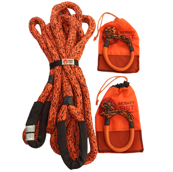 Carbon 4x4 Kinetic Rope and 2 x Soft Shackle Combo Deal - CW-COMBO-HR1022-1474 5